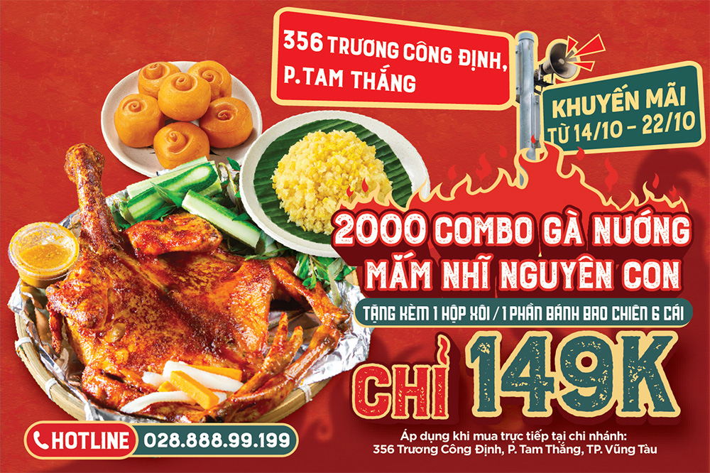 Khai trương Đệ Nhất Gà Nướng Vũng Tàu