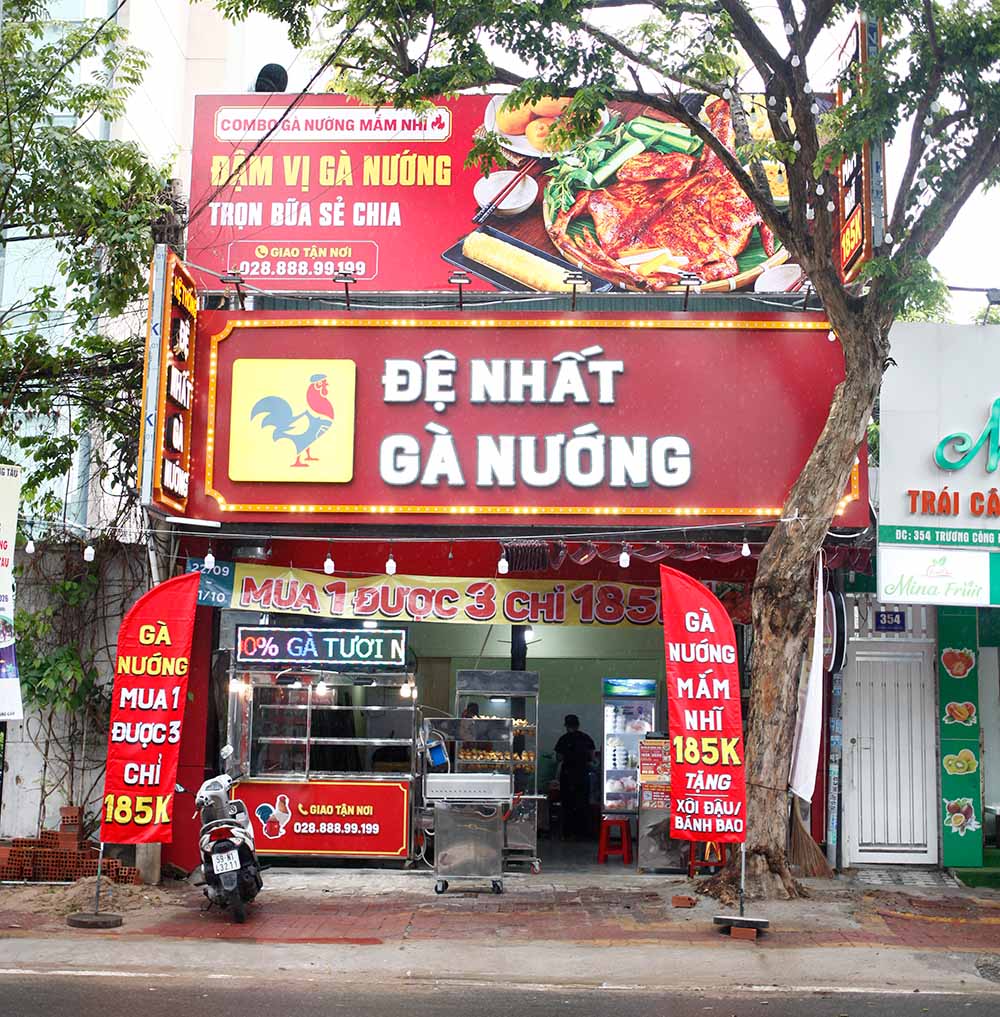 Không gian chi nhánh Đệ Nhất Gà Nướng tại 356 Trương Công Định, Phường Tam Thắng, Vũng Tàu