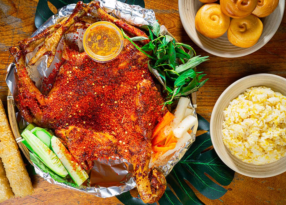 Gà Nướng Muối Ớt cho tiệc tất niên, tân niên