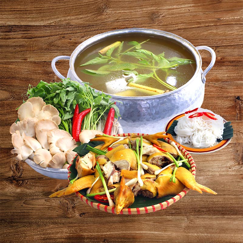 LẨU GÀ LÁ É LỚN: 4-5 NGƯỜI