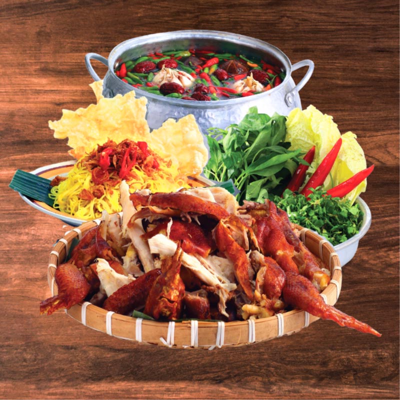 LẨU GÀ ỚT HIỂM LỚN: 4-5 NGƯỜI