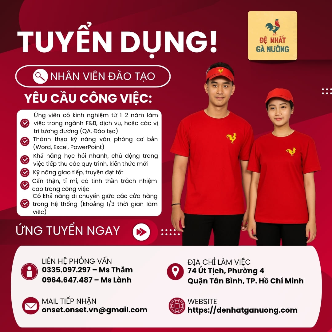 Tuyển Dụng Nhân Viên Đào Tạo